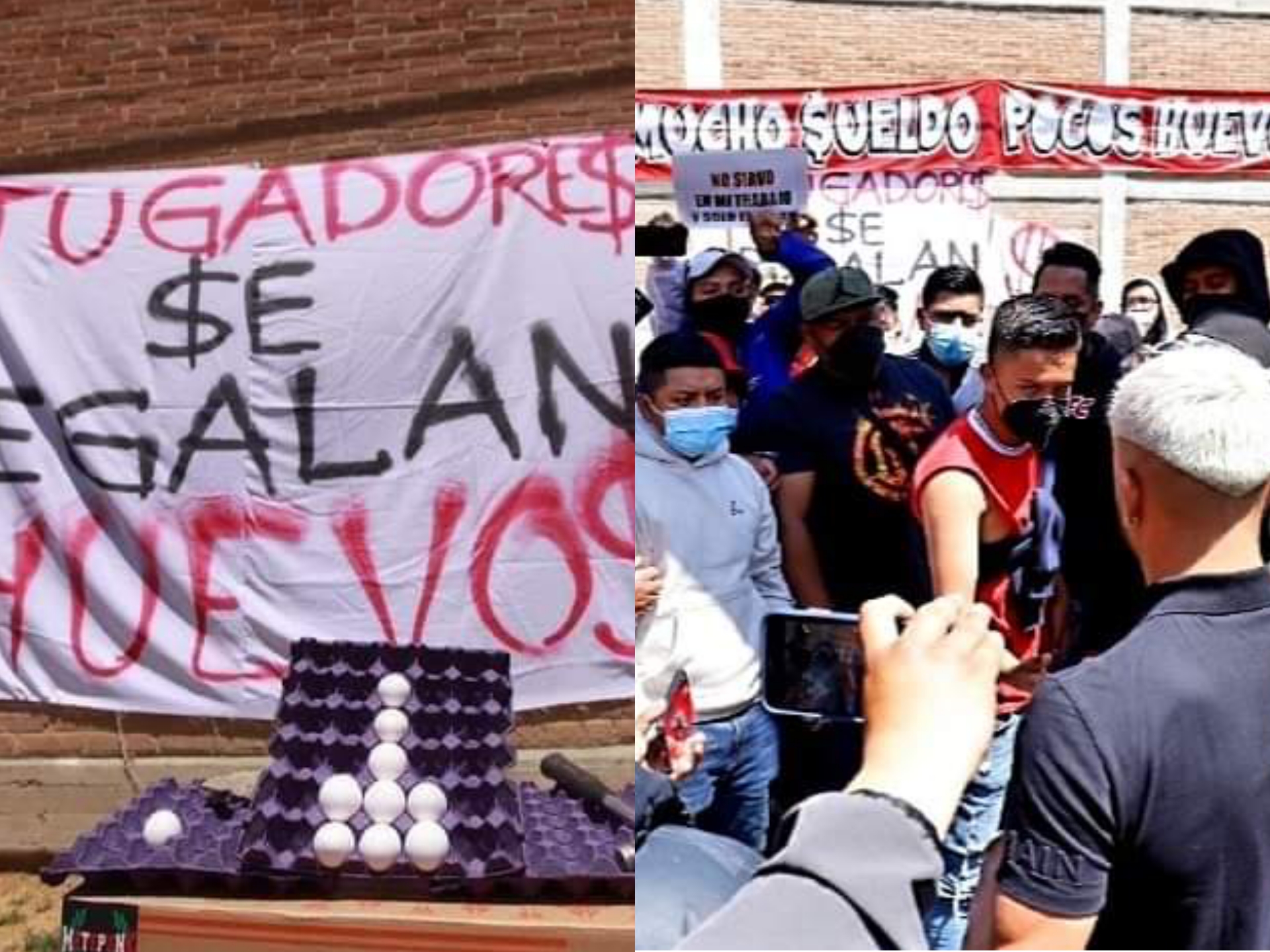 "Mucho sueldo, pocos huevos", consignan aficionados del Toluca a jugadores #regionmx 