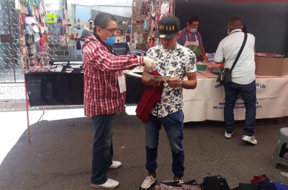 Emprenden campaña informativa en tianguis y mercados de Coacalco sobre el COVID-19 #regionmx
