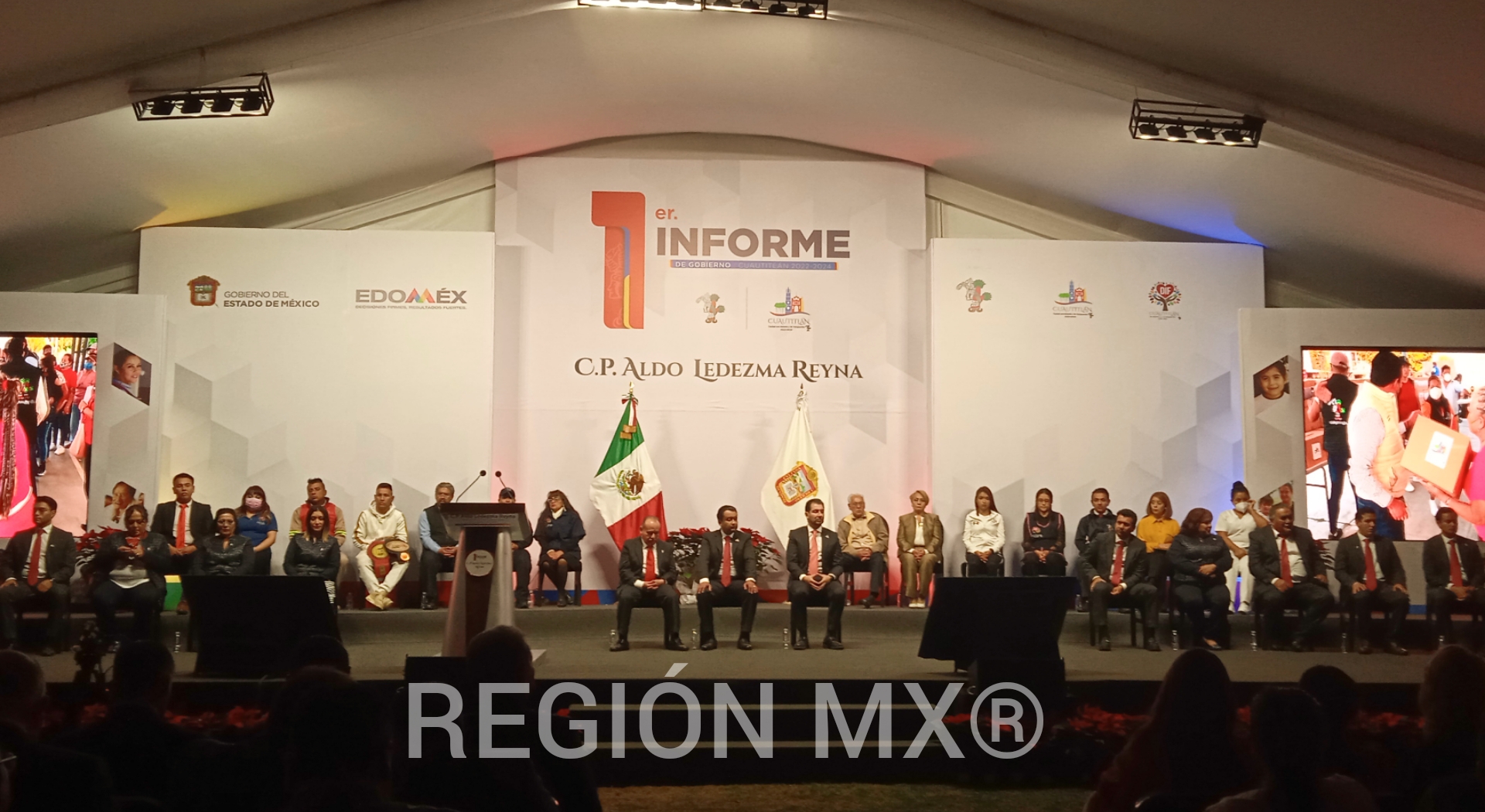Aldo Ledezma rinde primer informe de gobierno de Cuautitlan #regionmx 