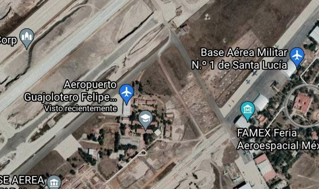 "Aeropuerto Guajolotero" el nombre con el que aparece el aeropuerto Felipe Ángeles en Google Maps #regionmx