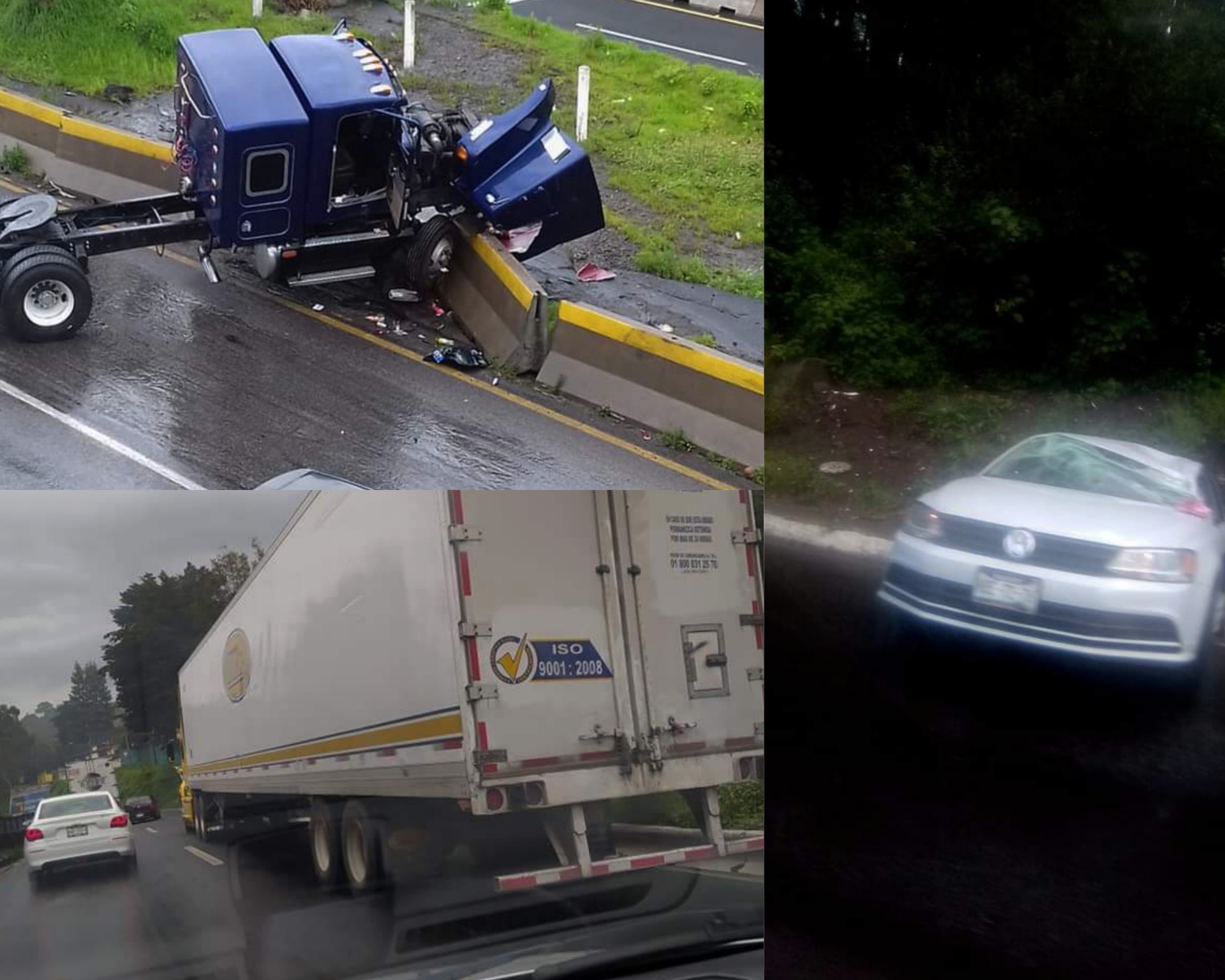 Viernes de accidentes viales en la México-Toluca #regionmx