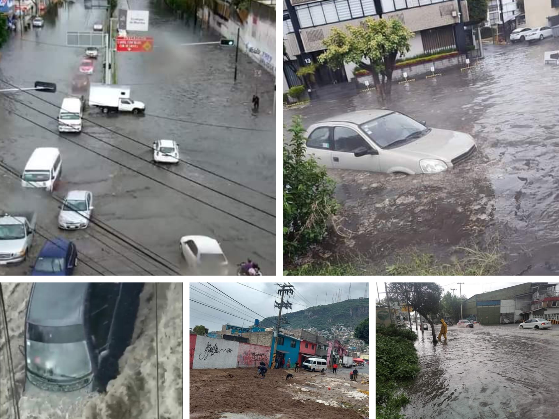 Lluvia, granizada e inundaciones en el Valle de México #regionmx