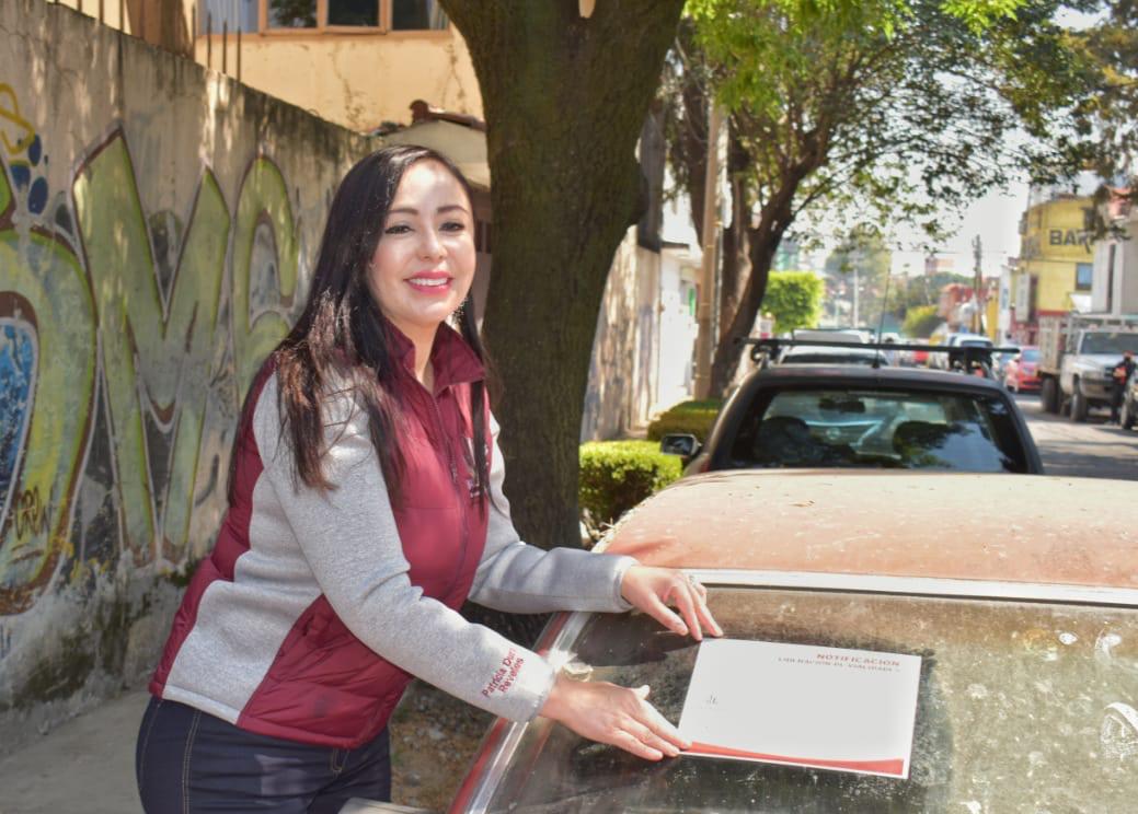 Inicia Patricia Durán programa de retiro de vehículos abandonados #regionmx
