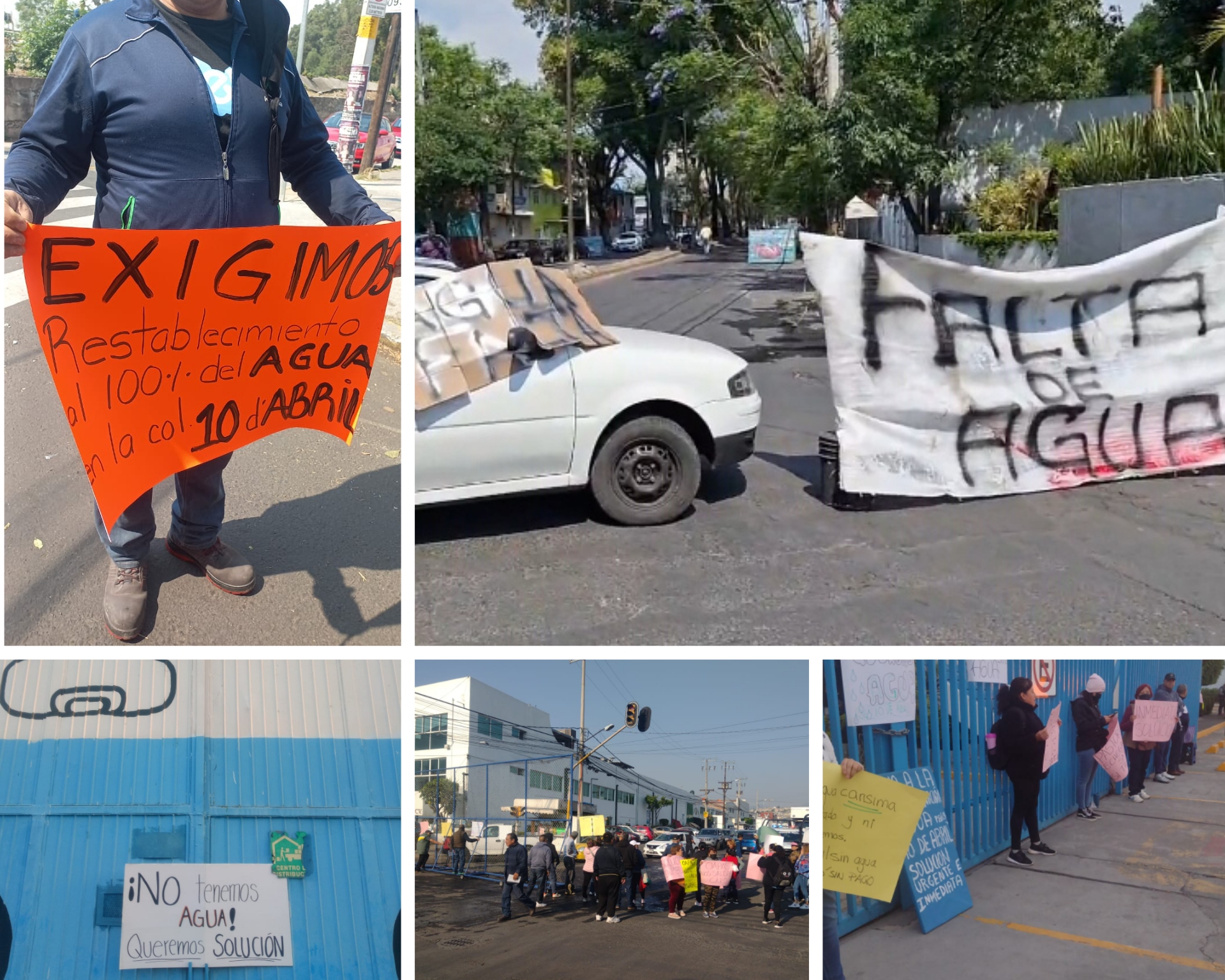 Vecinos de la colonia 10 de Abril se manifiestan por falta de agua #regionmx