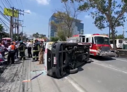 Seis heridos en accidente de tránsito en Gustavo Baz #regionmx