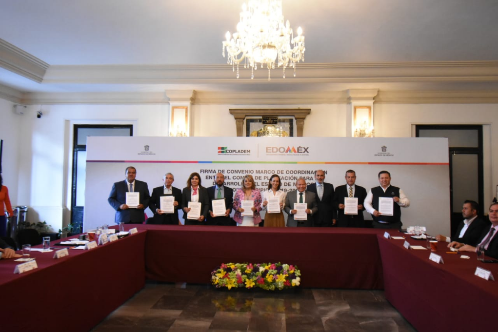 Firma Tultitlán convenio con otros municipios para coordinarse #regionmx