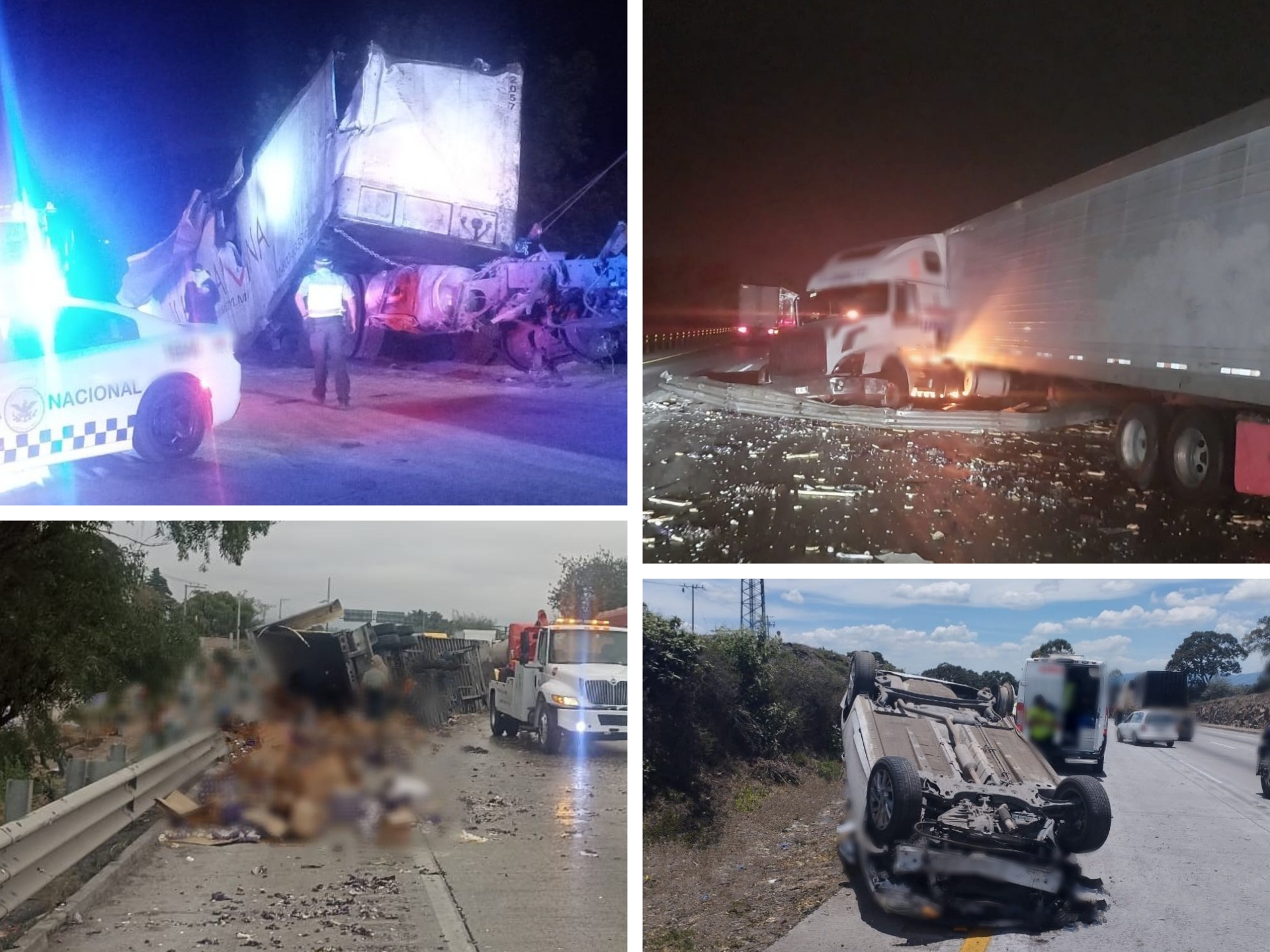 Casi 8 horas detenidos por múltiples choques en la México-Querétaro #regionmx