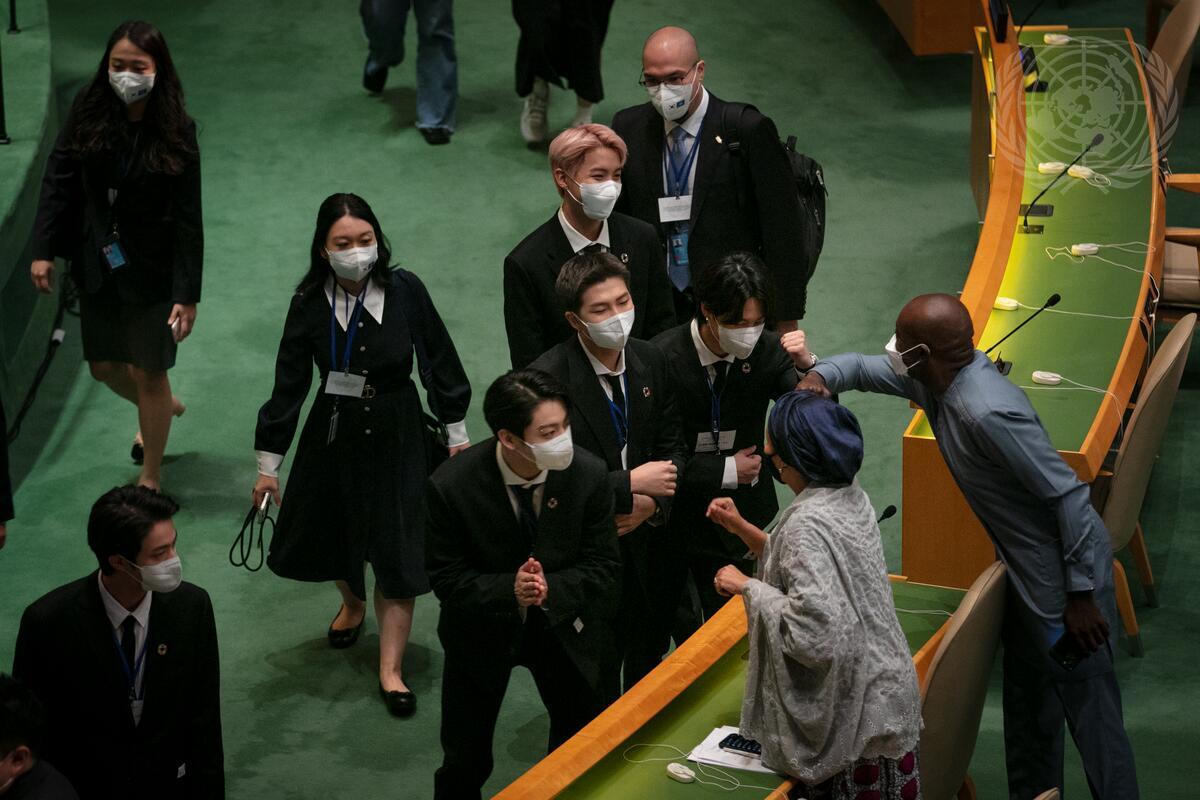 BTS se presenta en la ONU para movilizar a los jóvenes a la Agenda 2030 #regionmx