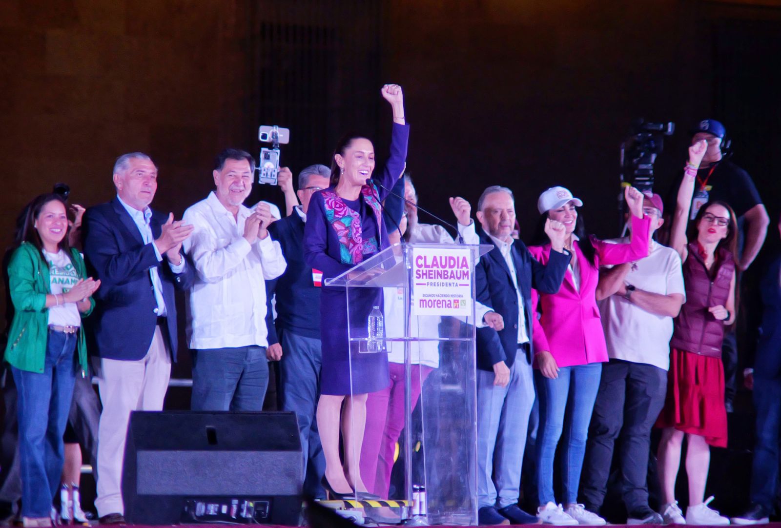 Claudia Sheinbaum celebra virtual triunfo en el Zócalo #regionmx