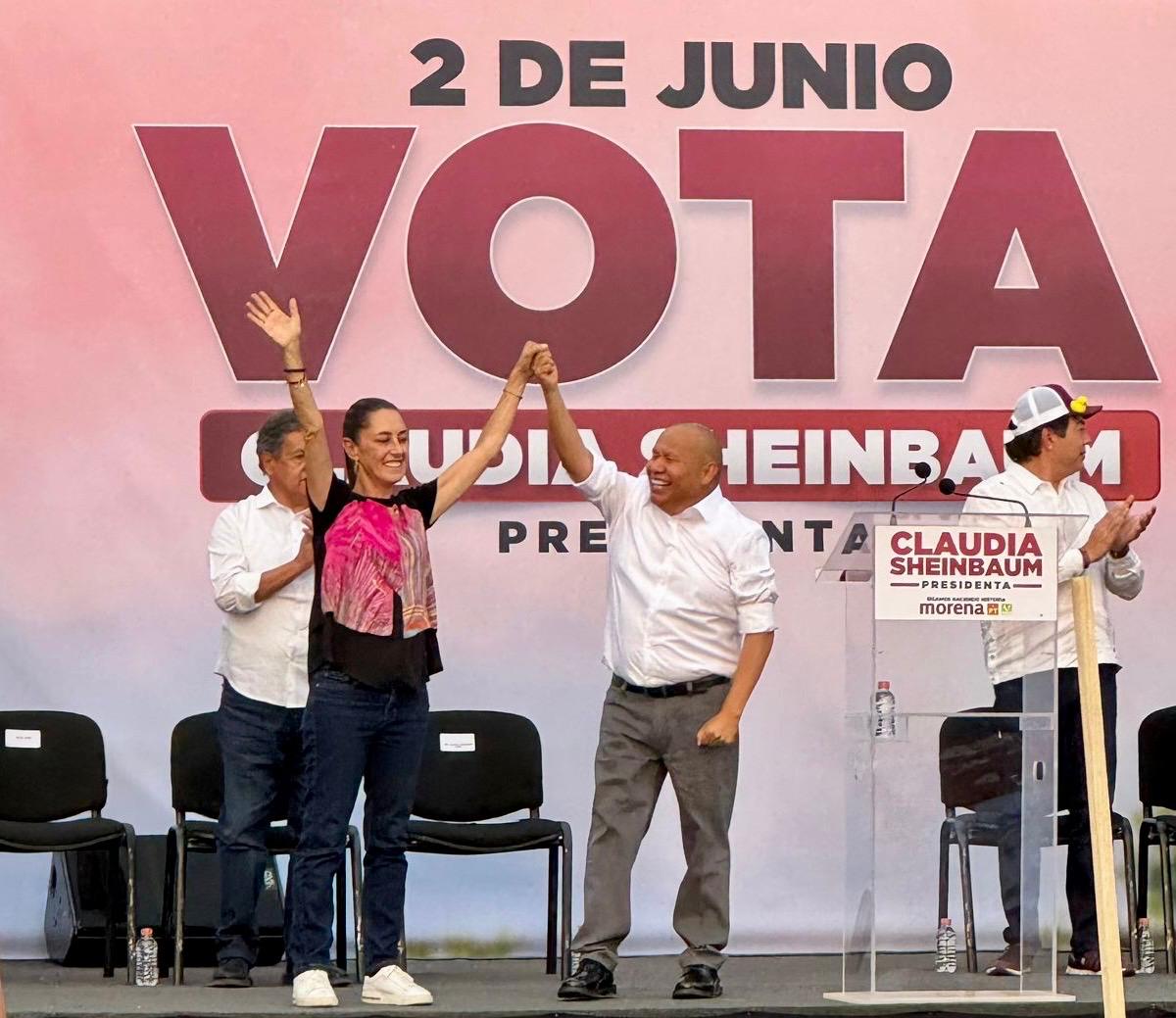 Claudia Sheinbaum respalda a Raciel Pérez Cruz en Tlalnepantla #regionmx