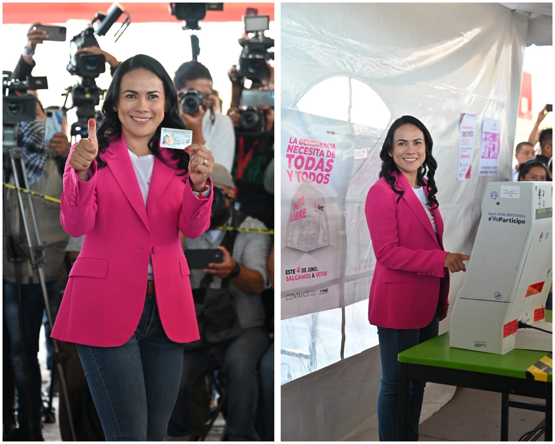 Ale del Moral emite su voto en Izcalli #regionmx 