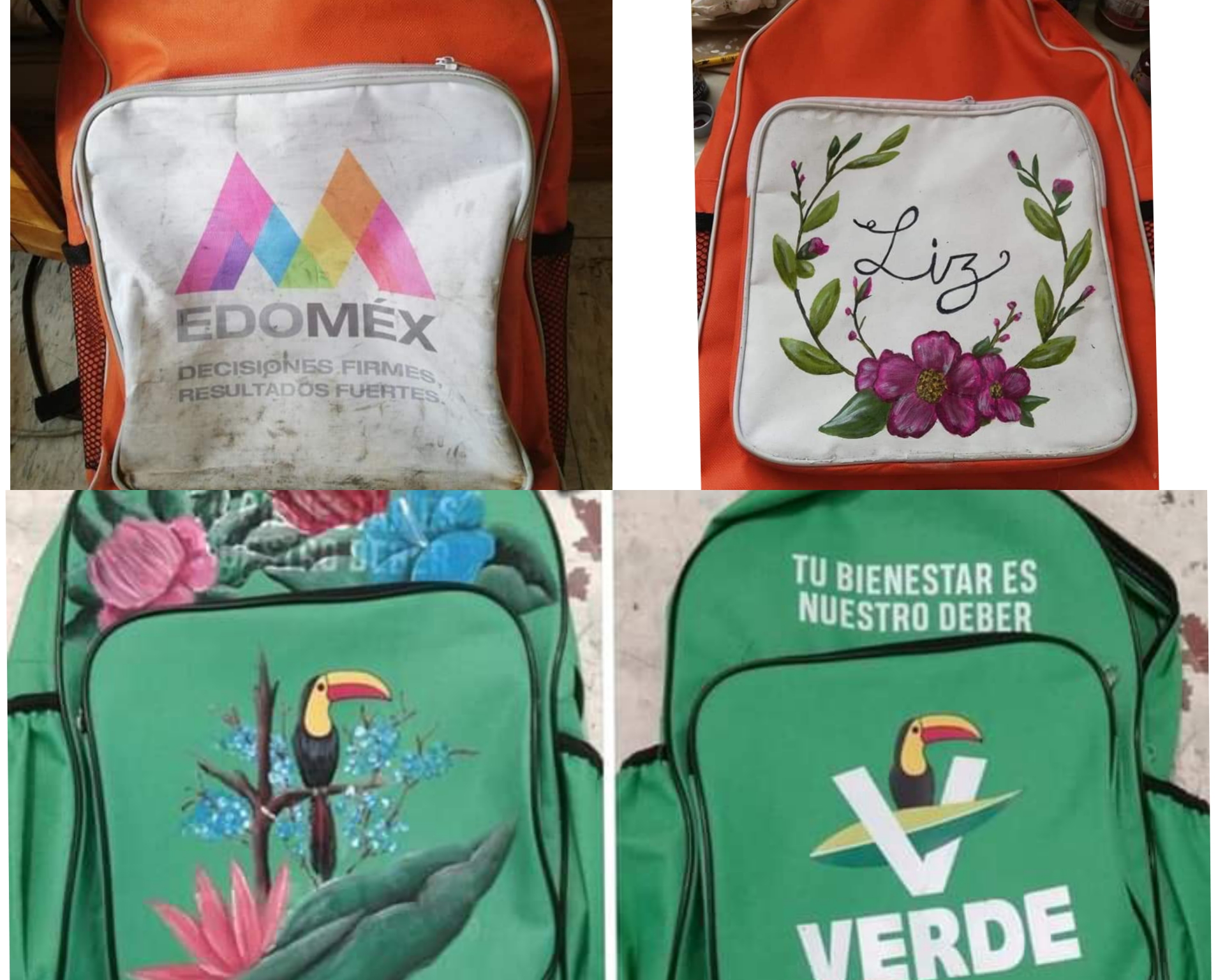 ¿Regreso a clases? Así "tunean" mochilas dadas por el gobierno y partidos políticos #regionmx 