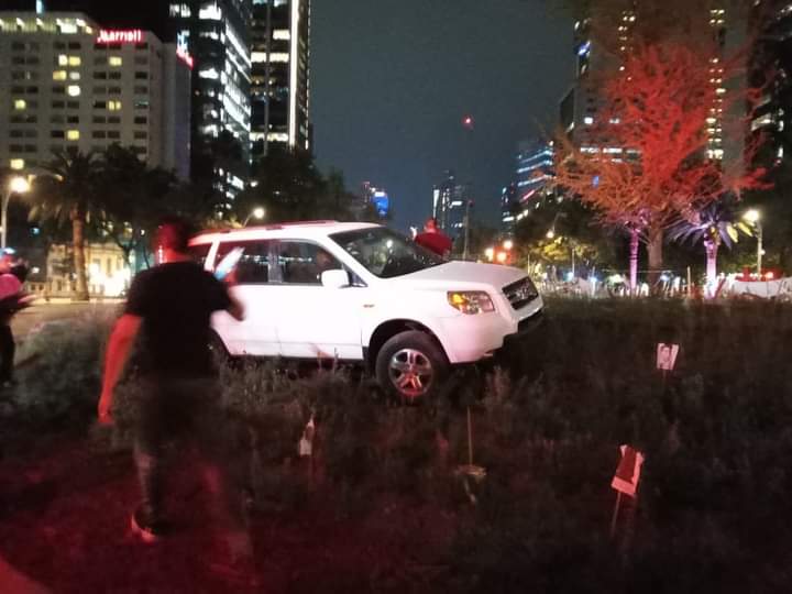 Automovilista choca contra Glorieta del Ahuehuete #regionmx