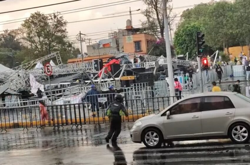 Cae estructura de concierto del Día de las Madres en la CDMX #regionmx 