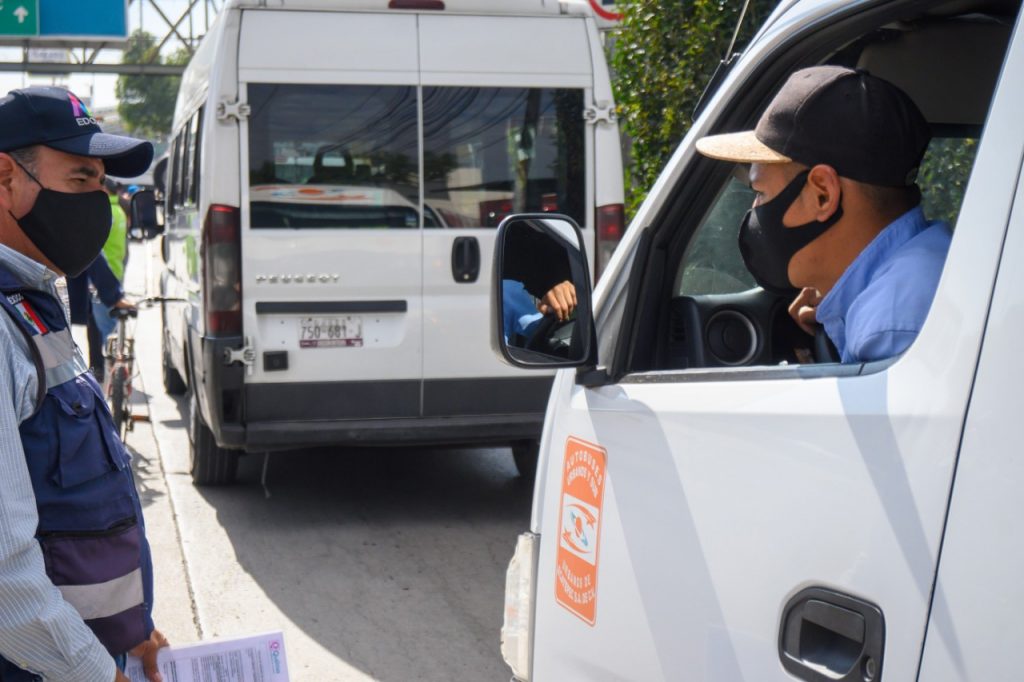 Realizan operativo COVID-19 en transporte público de Coacalco #regionmx