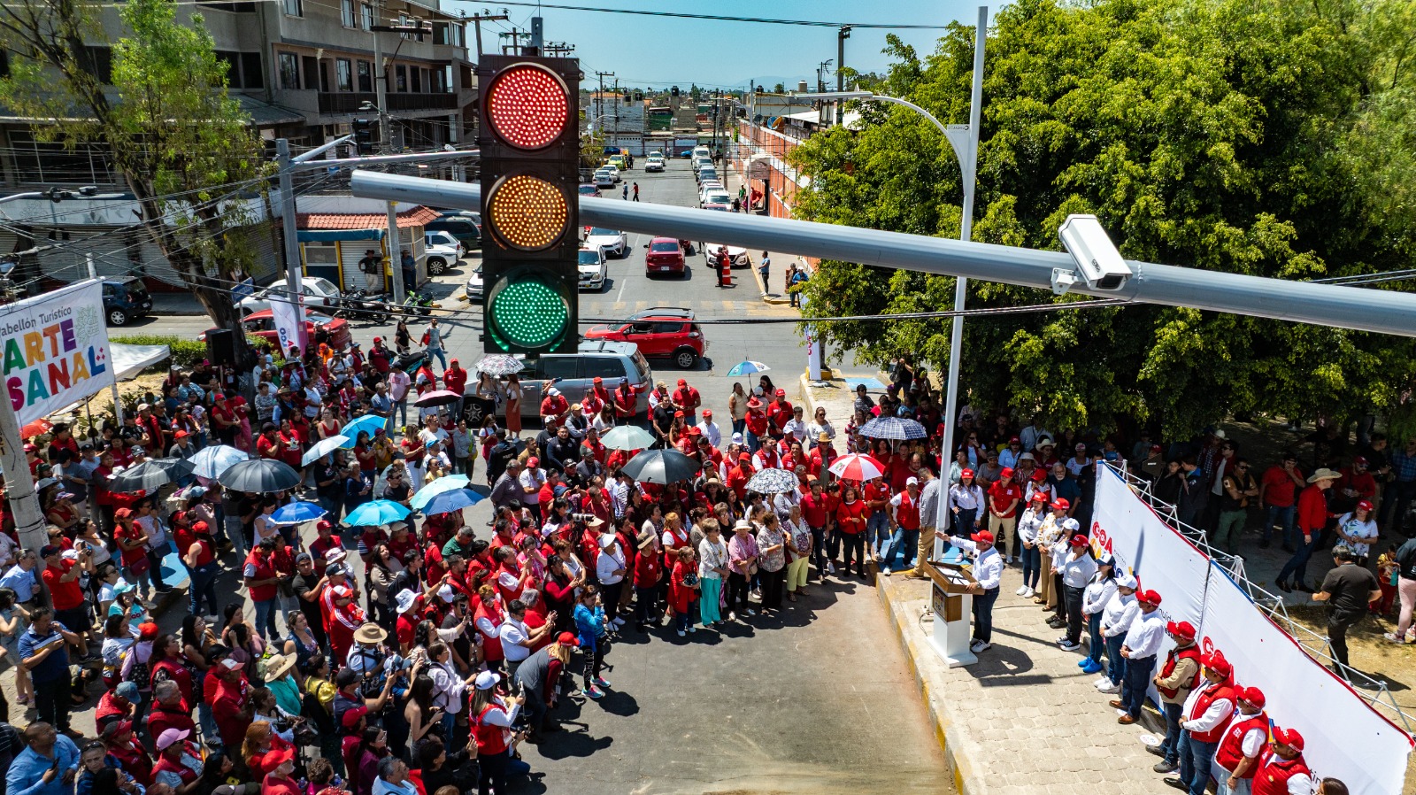Inaugura David Sánchez sistema de semaforización inteligente #regionmx