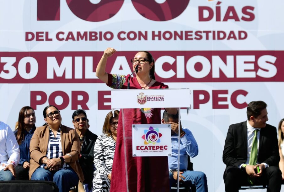 Azucena Cisneros rinde informe de 100 días de gobierno #regionmx