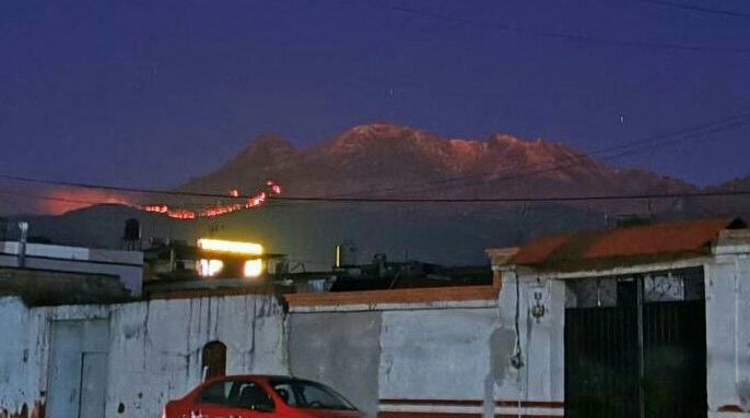 Se incendia paraje en el Iztaccíhuatl #regionmx