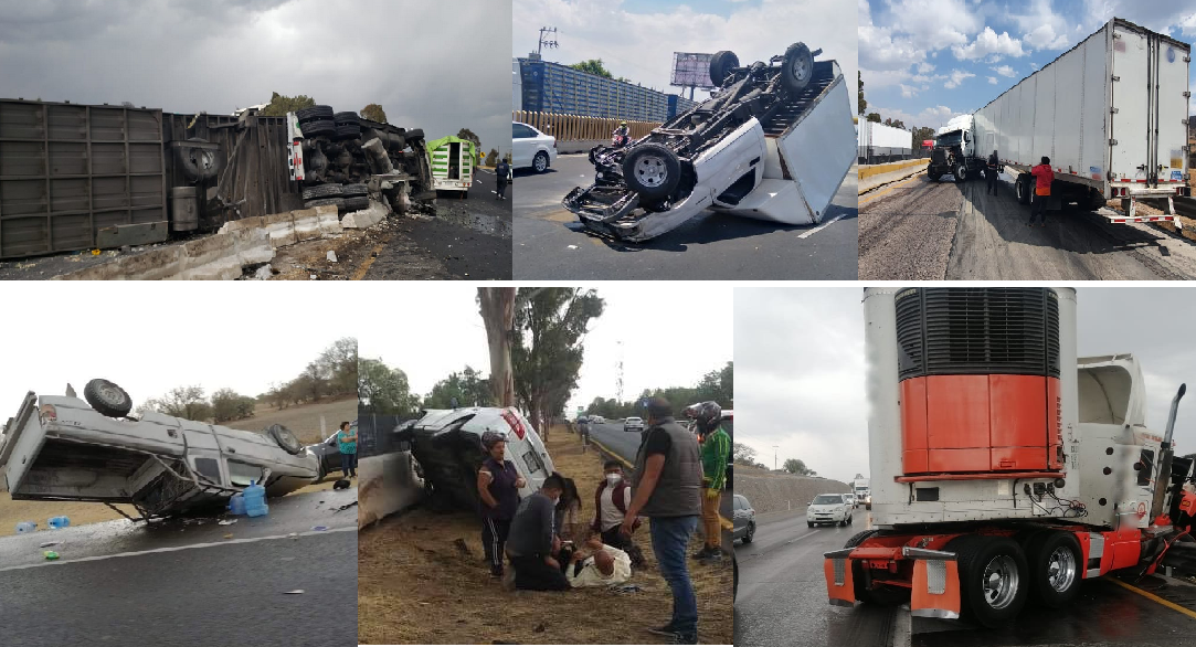 Se registran múltiples accidentes en vialidades del EdoMéx #regionmx