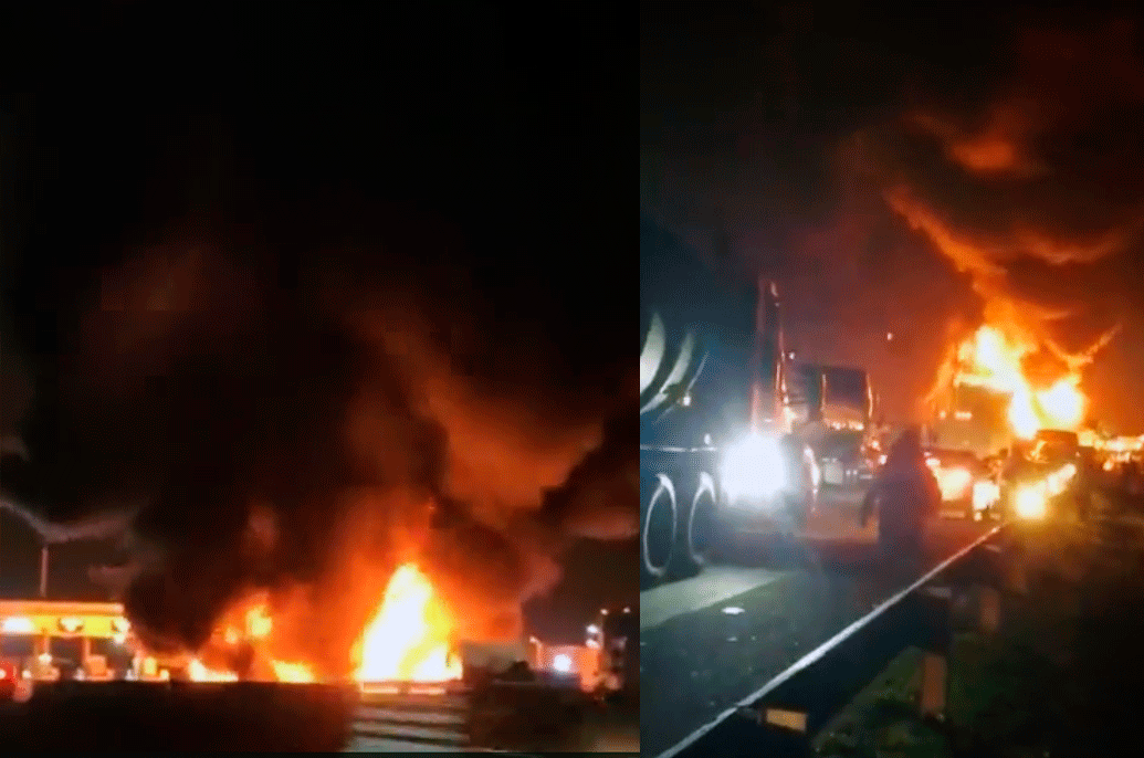 Explota pipa en el Circuito Exterior Mexiquense #regionmx