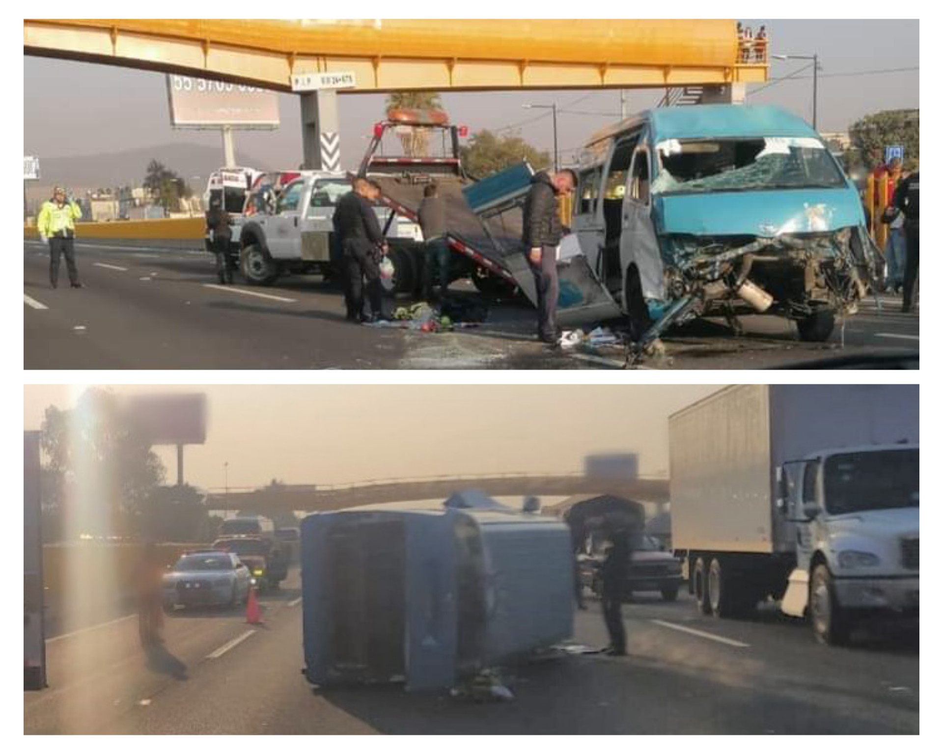 Combi vuelca en la México-Puebla #regionmx 