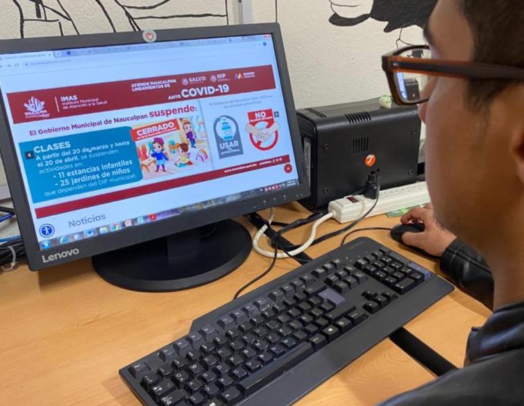Habilita Naucalpan micrositio para informar sobre COVID-19 #regionmx