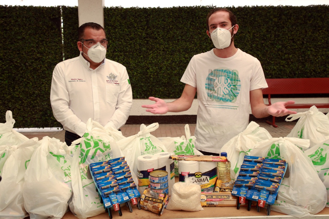 Joven dona despensas para comunidades vulnerables de Naucalpan #regionmx