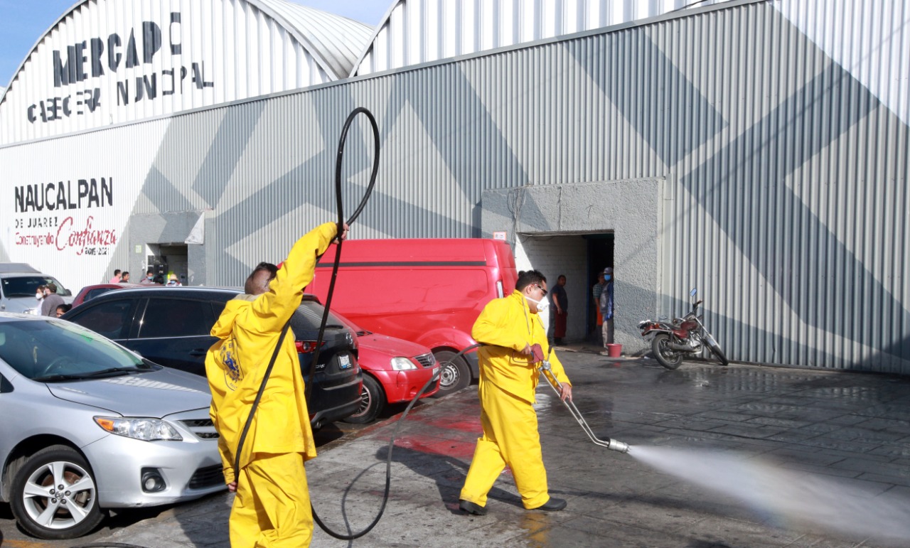 Sanitizan 70% de los mercados en Naucalpan #regionmx