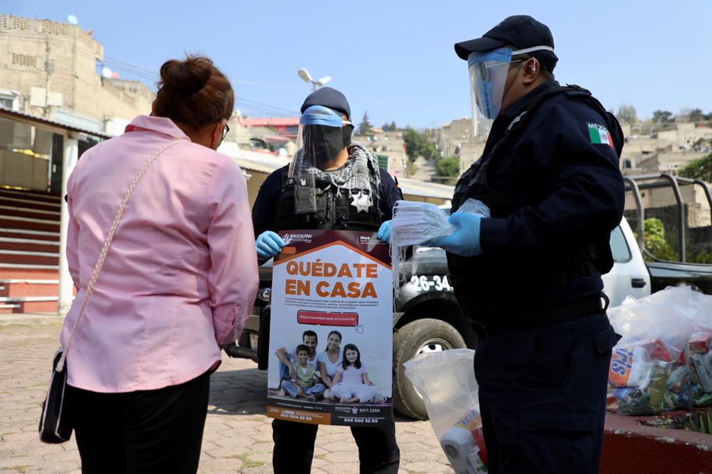 Policías de Naucalpan son provistos de equipo de protección ante COVID-19 #regionmx