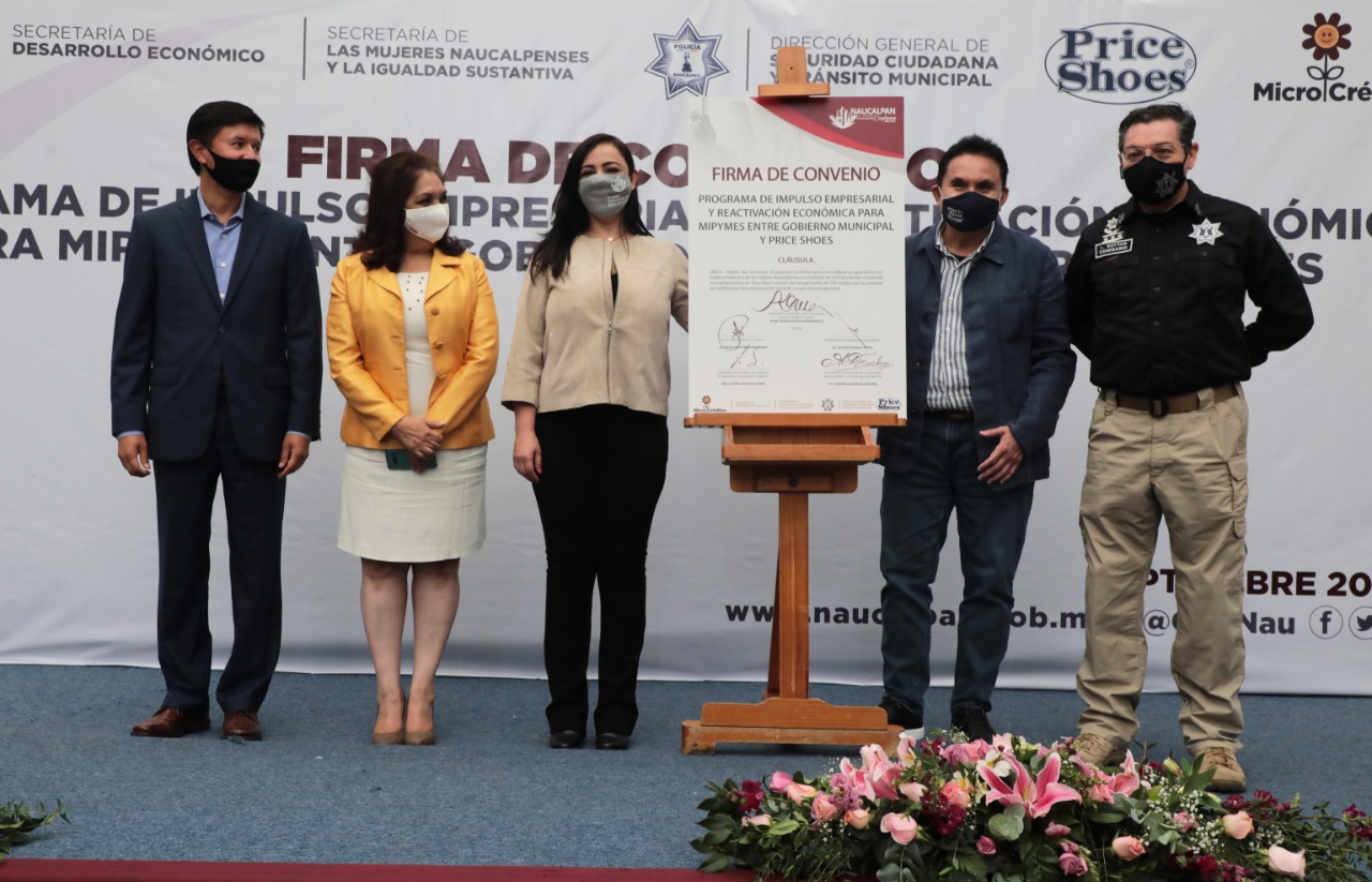 Firma Patricia Durán convenio con Price Shoes para apoyar a mujeres naucalpenses #regionmx