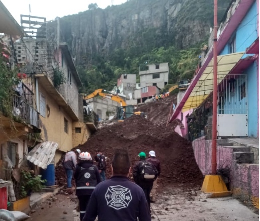 Reducen riesgo en zona de desprendimiento del cerro El Chiquihuite #regionmx