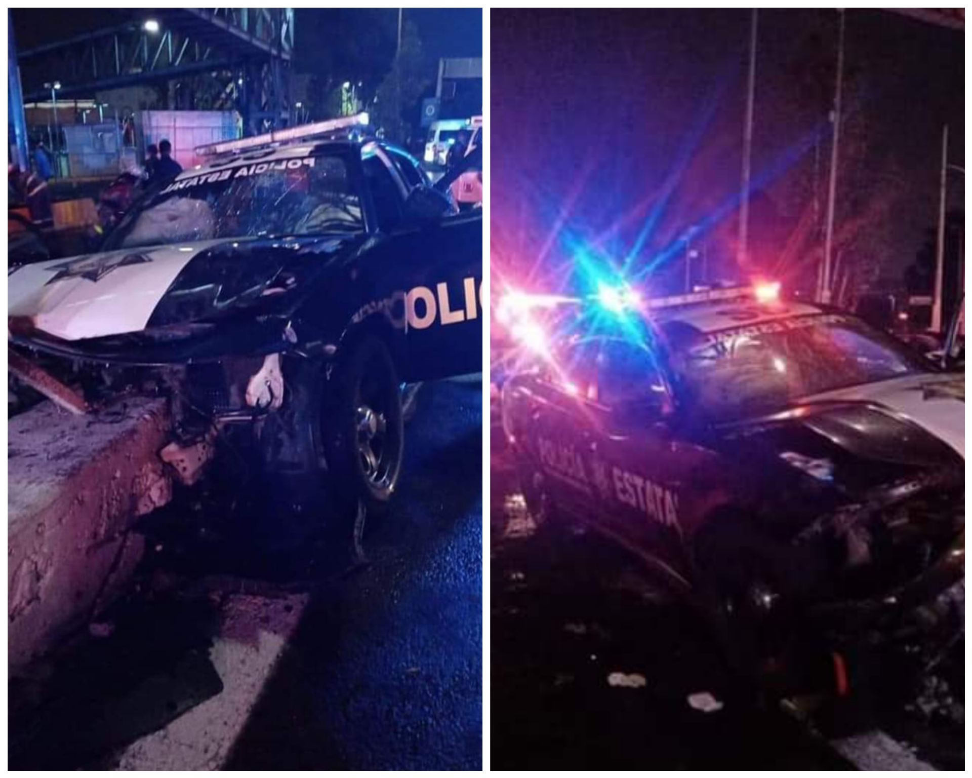 Policías estatales chocan en Mario Colín #regionmx