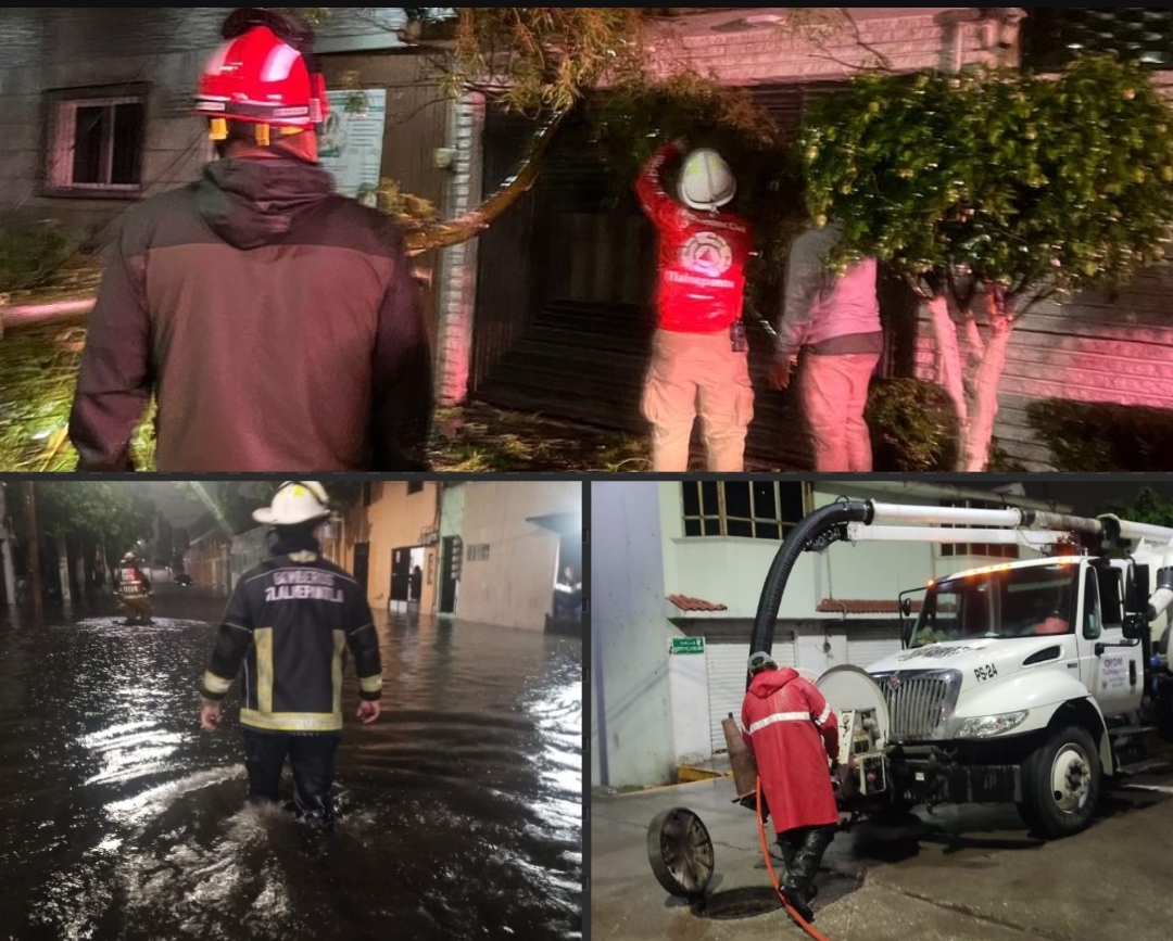 Personal de gobierno de Tlalnepantla salva a más de 29 personas afectadas por lluvia #regionmx
