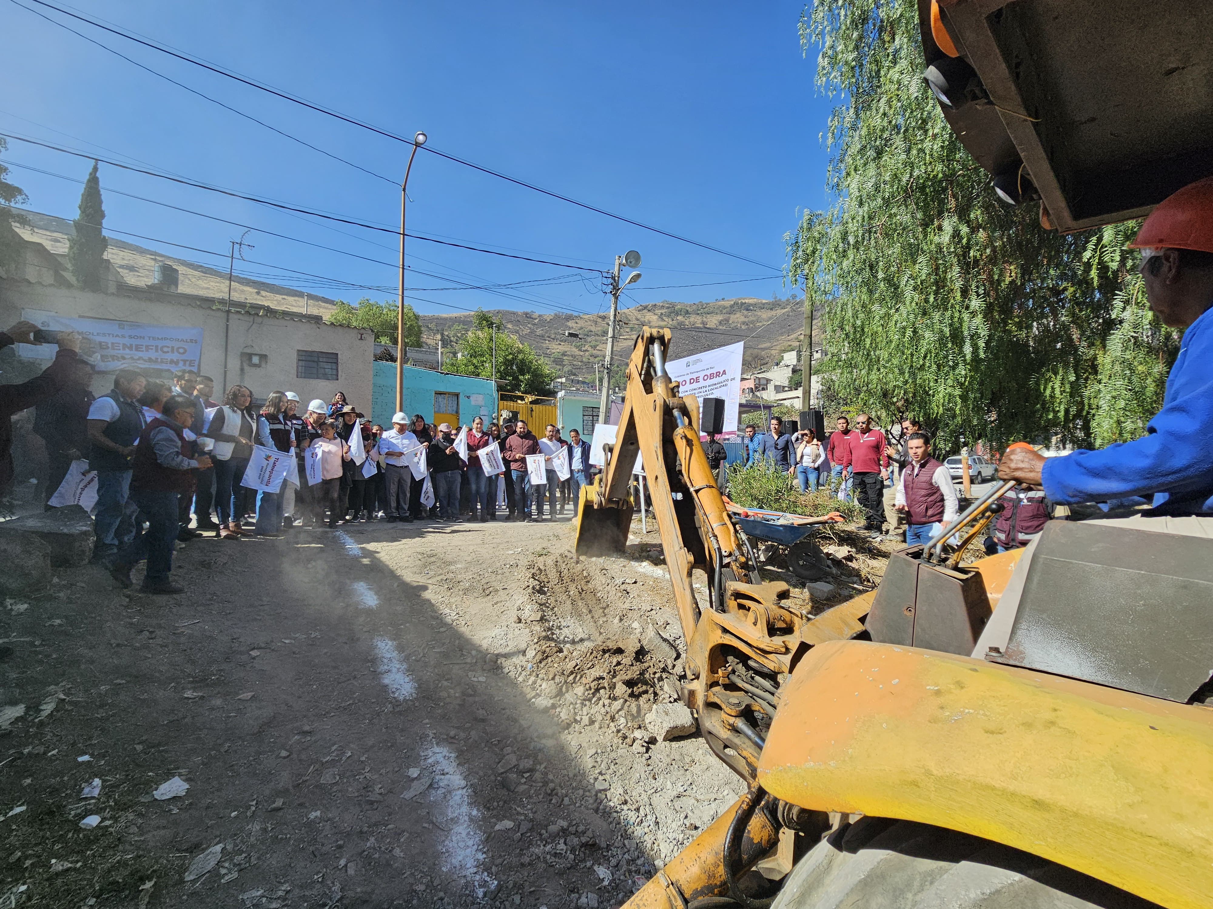 Invierte Tlalnepantla más de 55 millones de pesos en pavimentaciones en Tepeolulco #regionmx