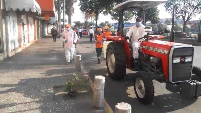 Centro Histórico de Toluca es sanitizado de nueva cuenta #regionmx
