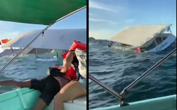 Catamarán se hunde con pasajeros que celebraban el Año Nuevo en Puerto Vallarta #regionmx