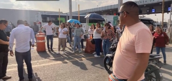 Alcalde de Teoloyucan lidera manifestación en la caseta de Tepotzotlán #regionmx